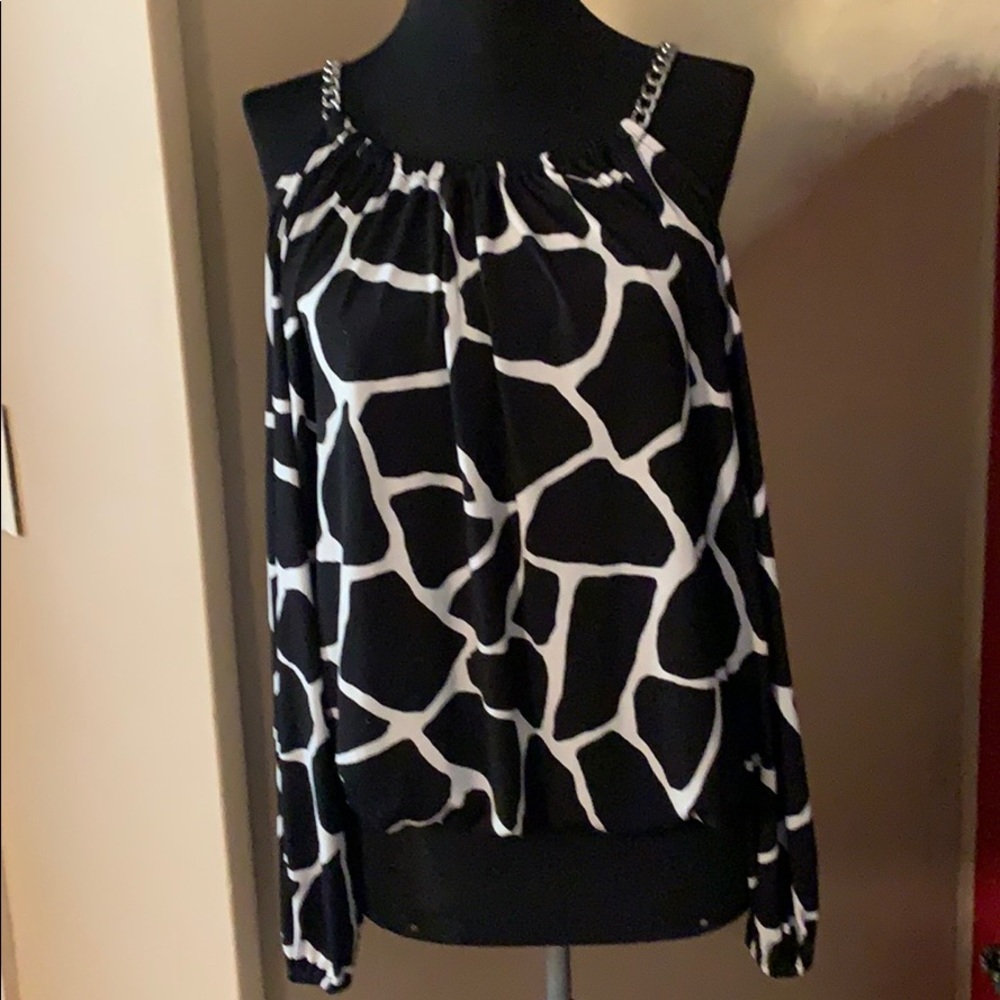 Michael Kors off shoulder cut out blouse